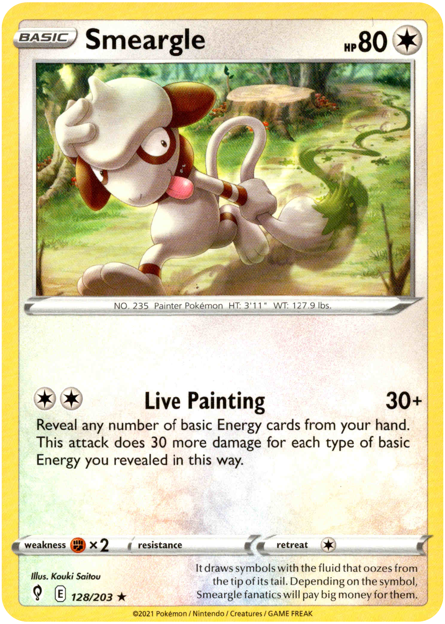 Smeargle - 128/203 - Evolving Skies - Card Cavern