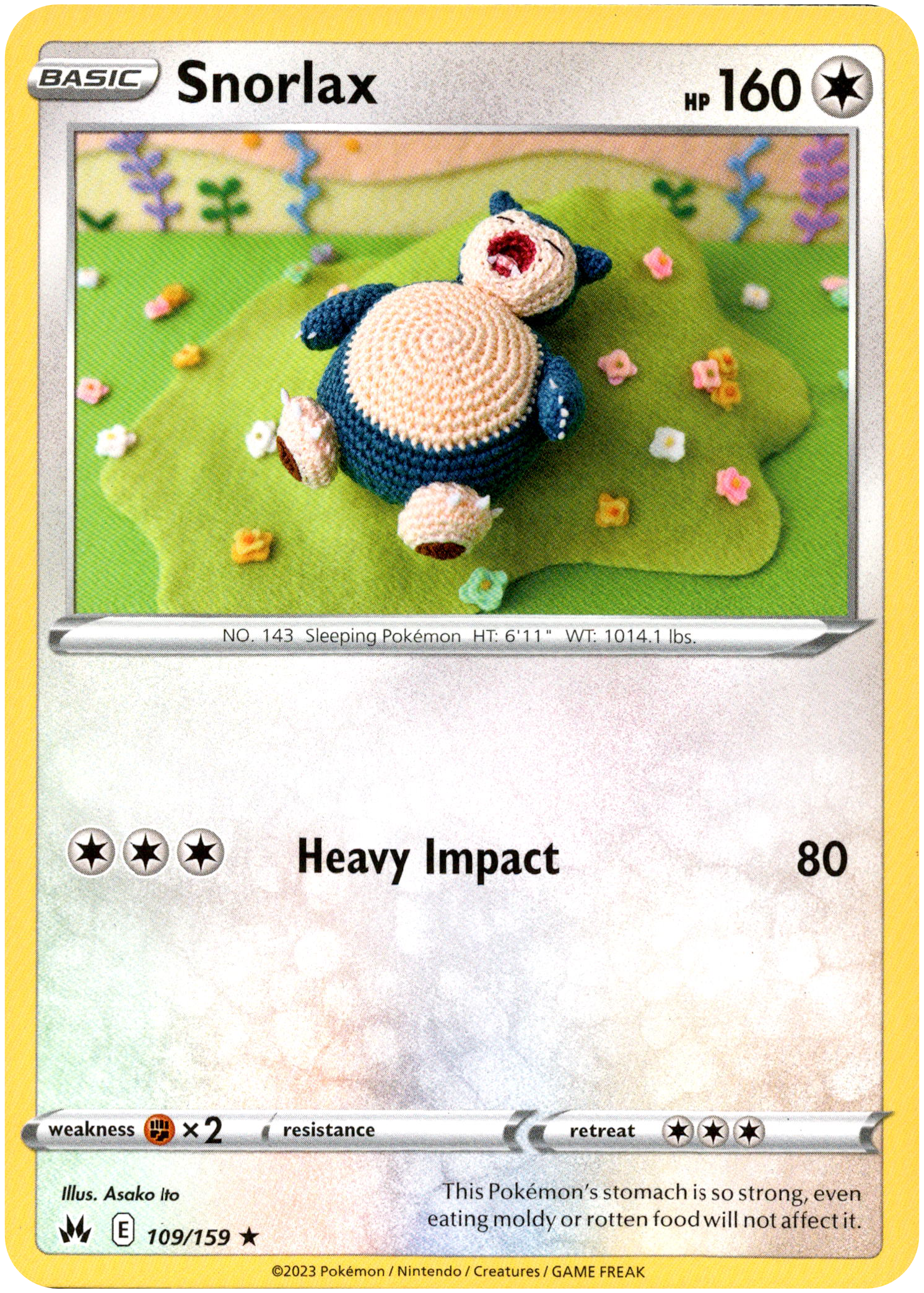 Snorlax - 109/159 - Crown Zenith - Card Cavern