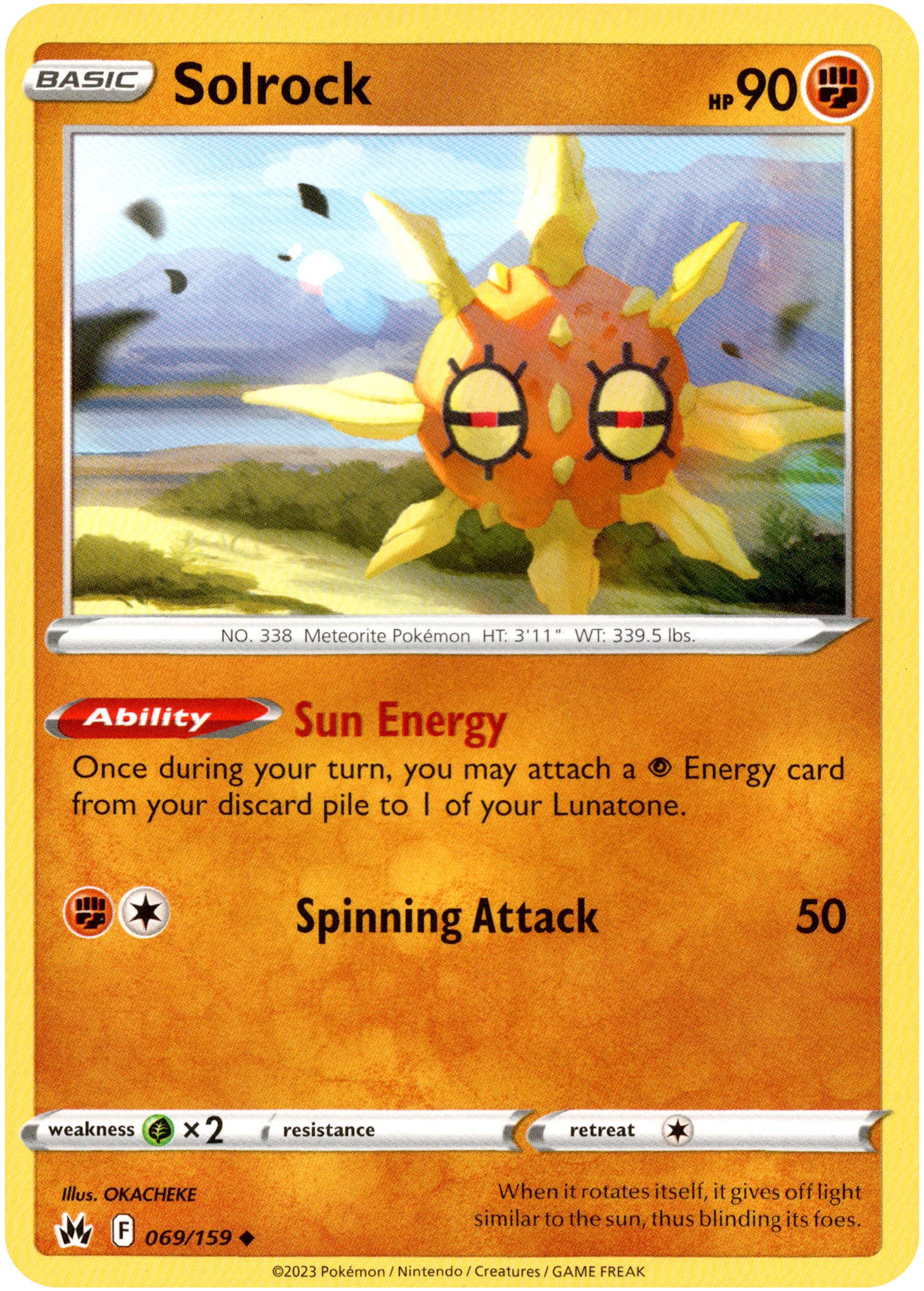 Solrock - 069/159 - Crown Zenith - Card Cavern