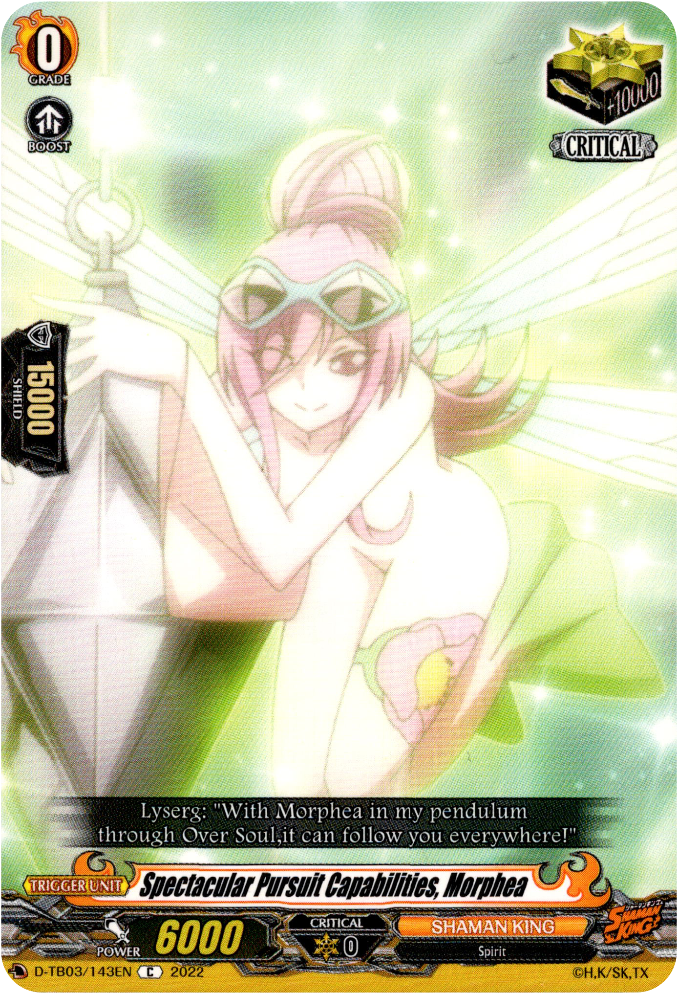 Spectacular Pursuit Capabilities, Morphea - D-TB03/143EN - Shaman King - Card Cavern