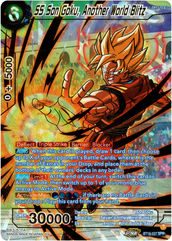 SS Son Goku, Another World Blitz Special Rare - BT18-037 - Dawn of the Z-Legends - Card Cavern