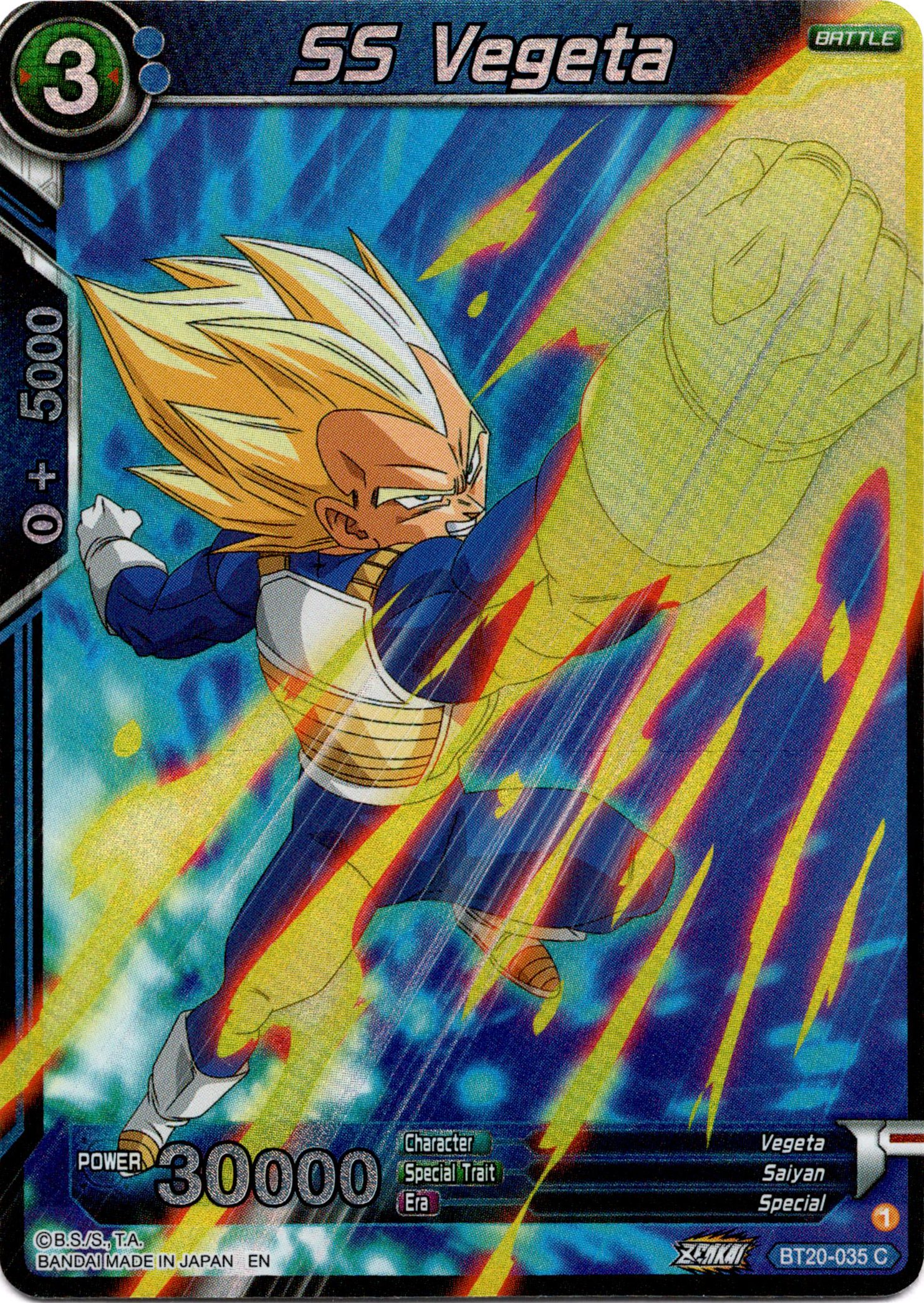 SS Vegeta - BT20-035 C - Power Absorbed - Foil - Card Cavern