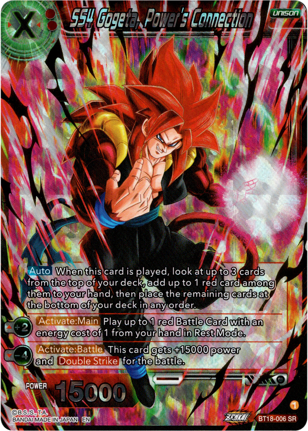 SS4 Gogeta, Power's Connection - BT18-006 - Dawn of the Z-Legends - Card Cavern