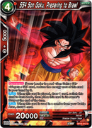 SS4 Son Goku, Preparing to Brawl - BT18-012 - Dawn of the Z-Legends - Card Cavern