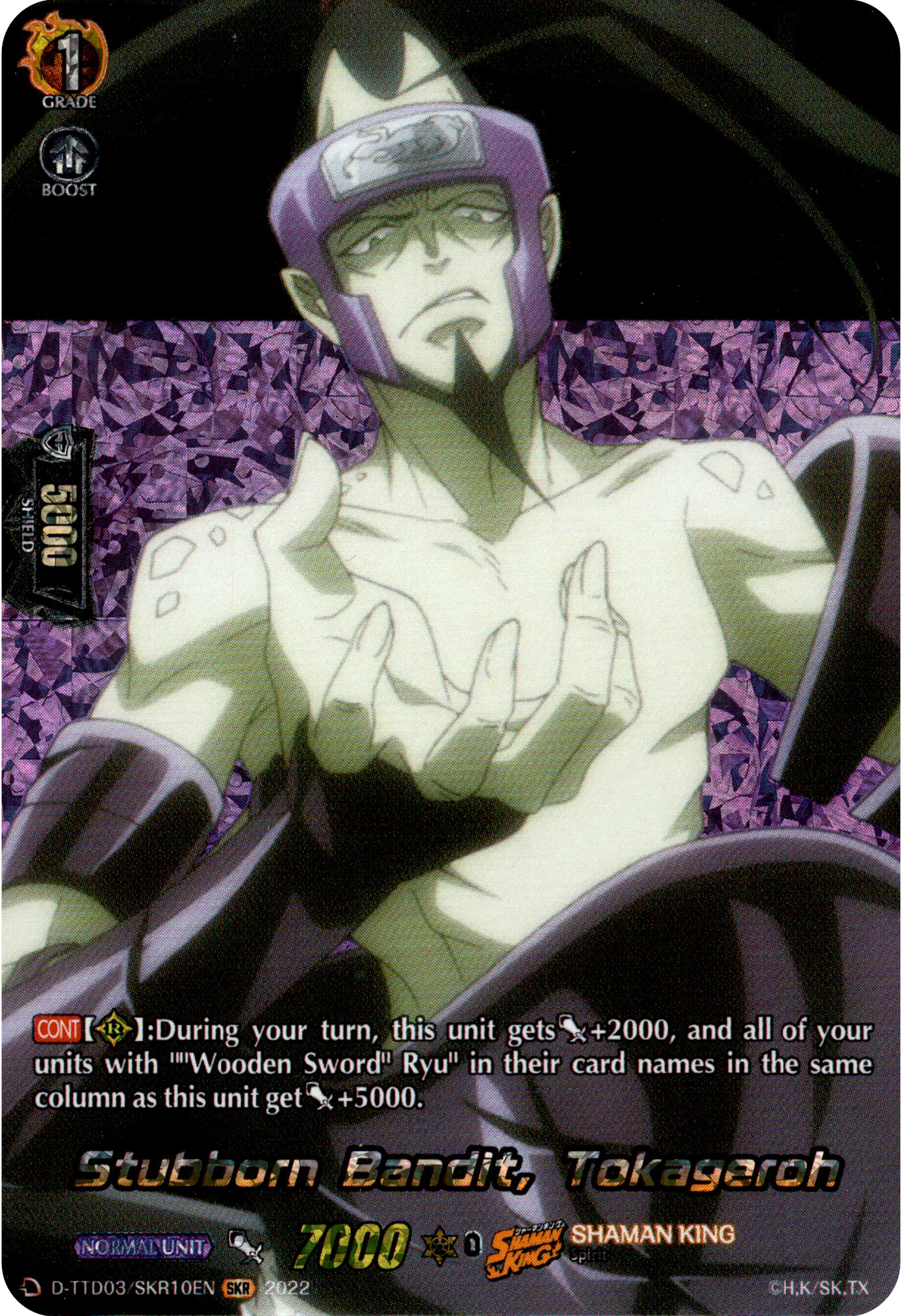Stubborn Bandit, Tokageroh - D-TTD03/SKR10EN - Shaman King - Card Cavern