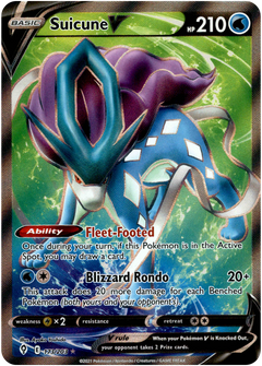 Suicune V Full Art - 173/203 - Evolving Skies - Holo - Card Cavern