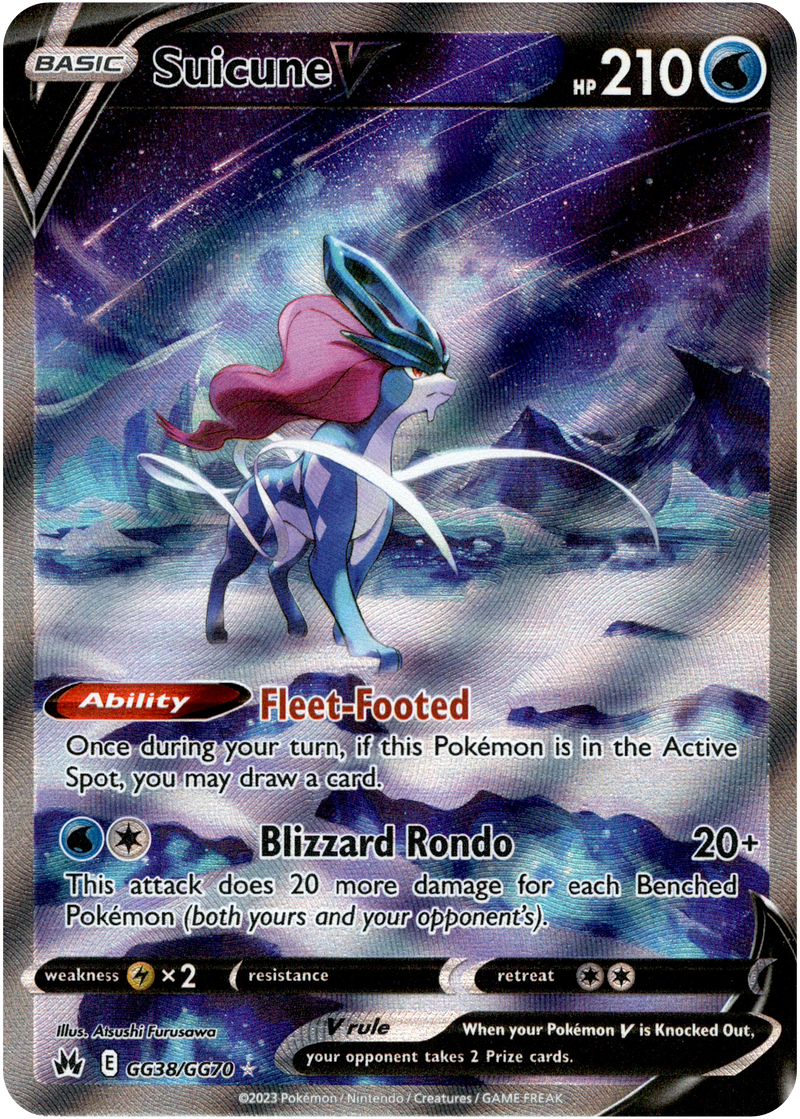 Suicune V - GG38/GG70 - Crown Zenith - Holo - Card Cavern