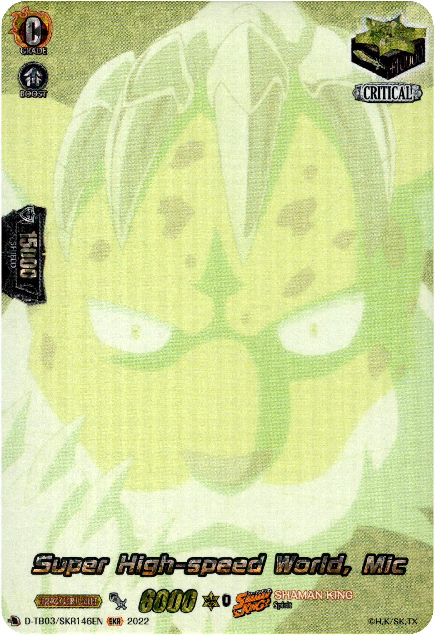 Super High-speed World, Mic - D-TB03/SKR146EN - Shaman King - Card Cavern
