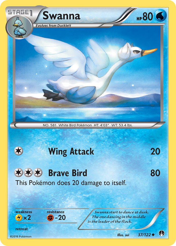 Swanna - 37/122 - BREAKpoint - Card Cavern