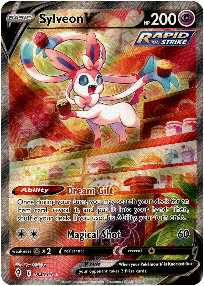 Sylveon V Alternate Art - 184/203 - Evolving Skies