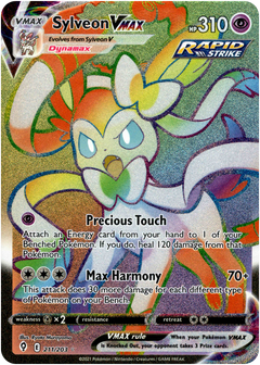 Sylveon VMAX Hyper Rare - 211/203 - Evolving Skies - Holo - Card Cavern