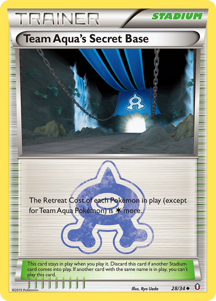 Team Aqua's Secret Base - 28/34 - Double Crisis - Card Cavern
