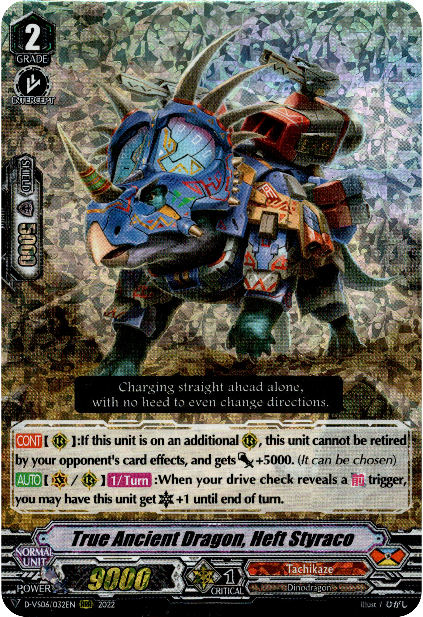 True Ancient Dragon, Heft Styraco - D-VS06/032EN - V Clan Collection Vol.6 - Foil - Card Cavern