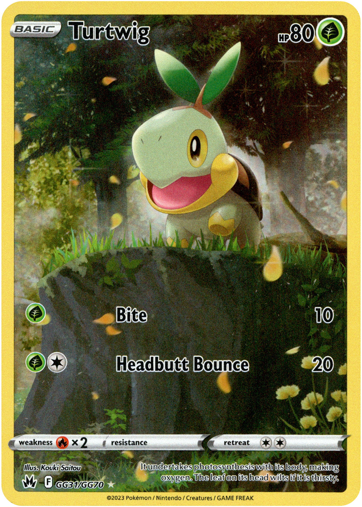 Turtwig - GG31/GG70 - Crown Zenith - Holo - Card Cavern