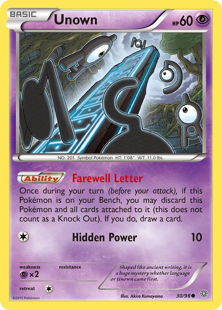 Unown - 30/98 - Ancient Origins - Card Cavern