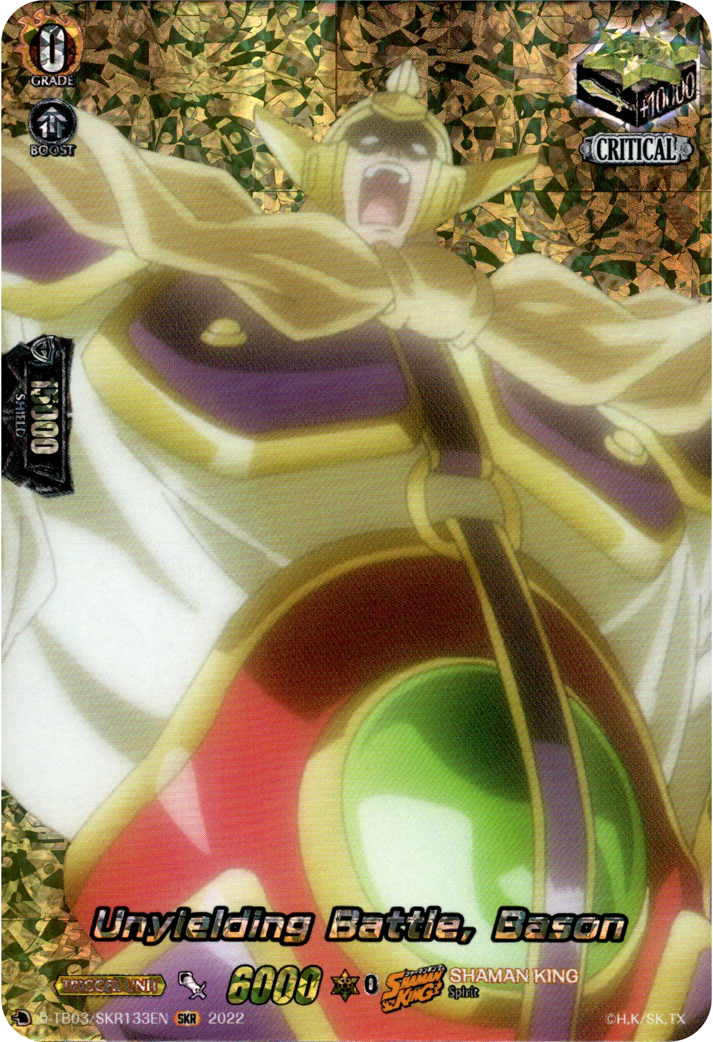 Unyielding Battle, Bason - D-TB03/SKR133EN - Shaman King - Card Cavern