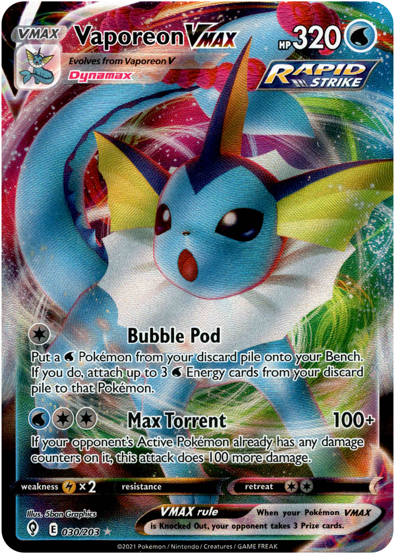 Vaporeon VMAX - 030/203 - Evolving Skies