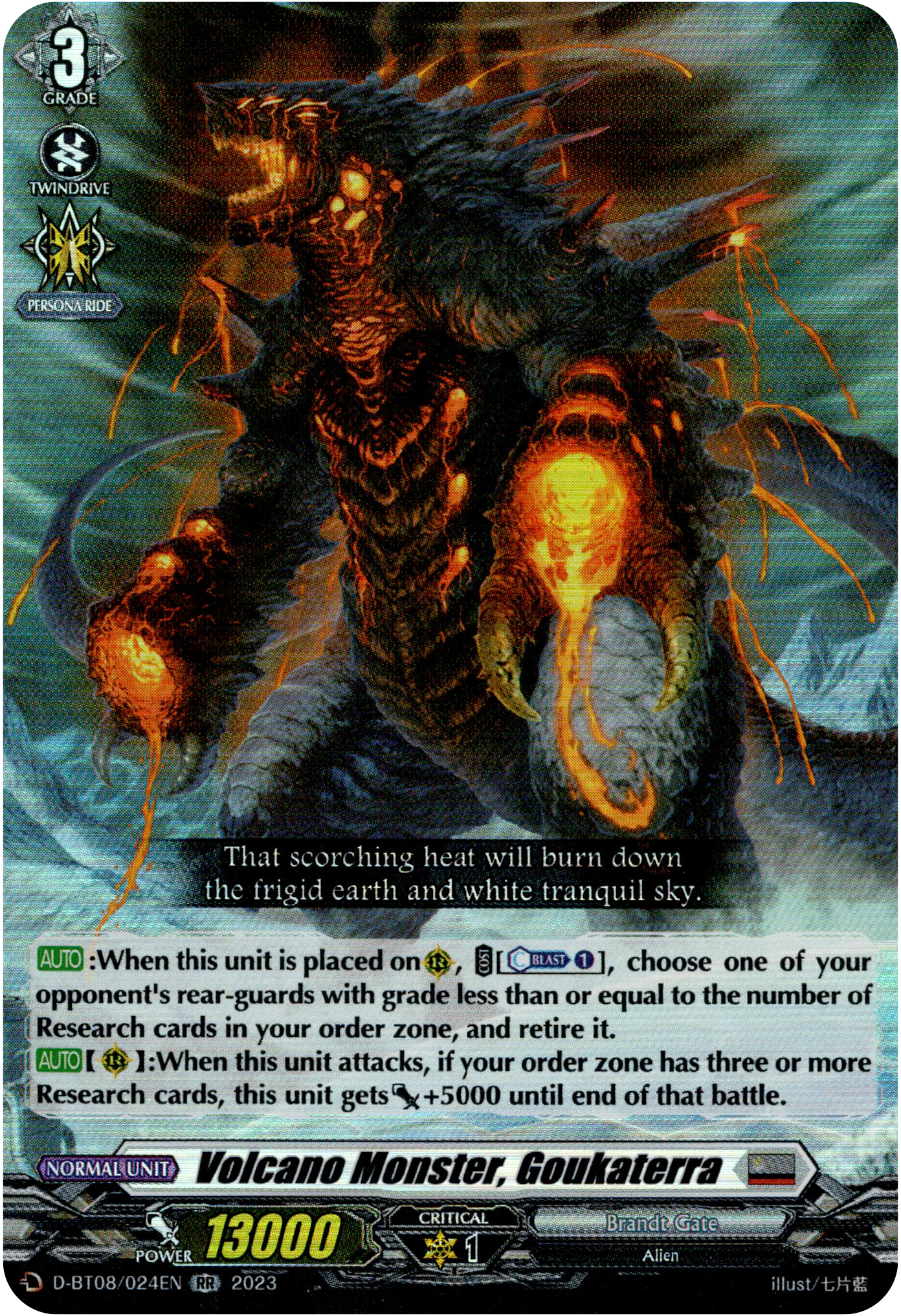 Volcano Monster, Goukaterra - D-BT08/024EN - Minerva Rising - Card Cavern