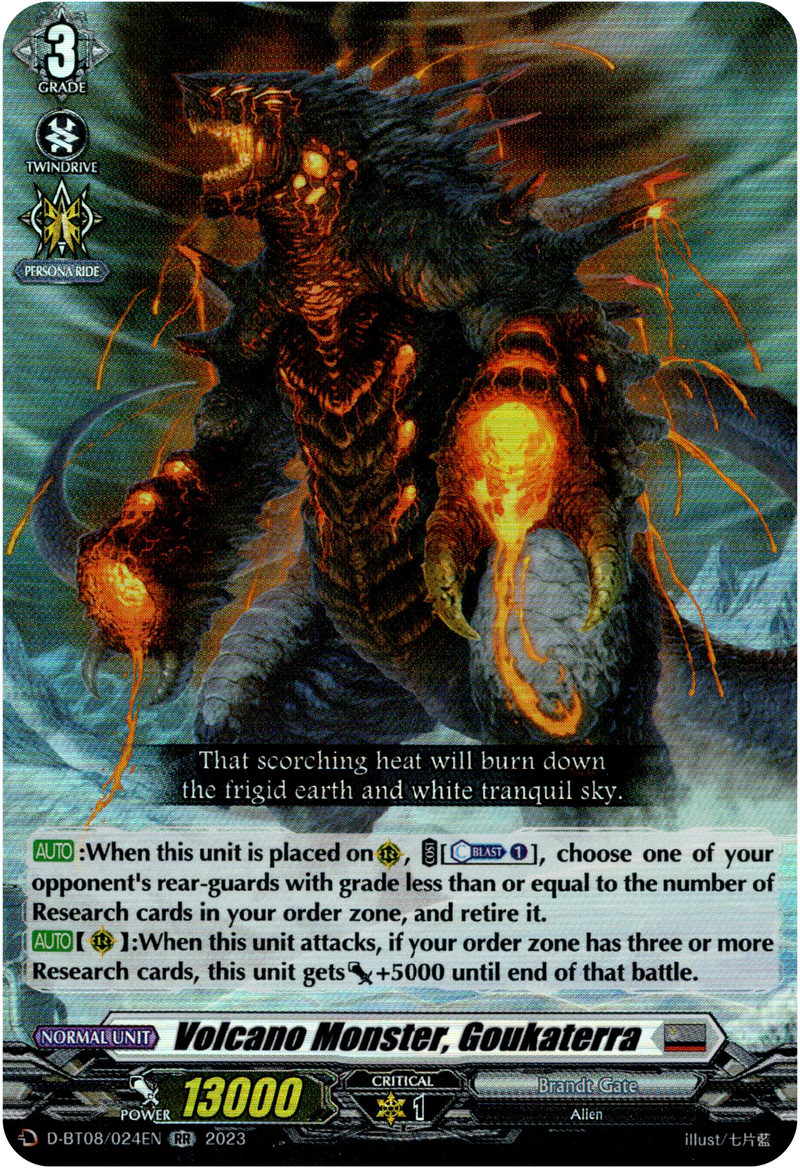 the volcano monsters Volcano Monster, Goukaterra - D-BT08/024EN