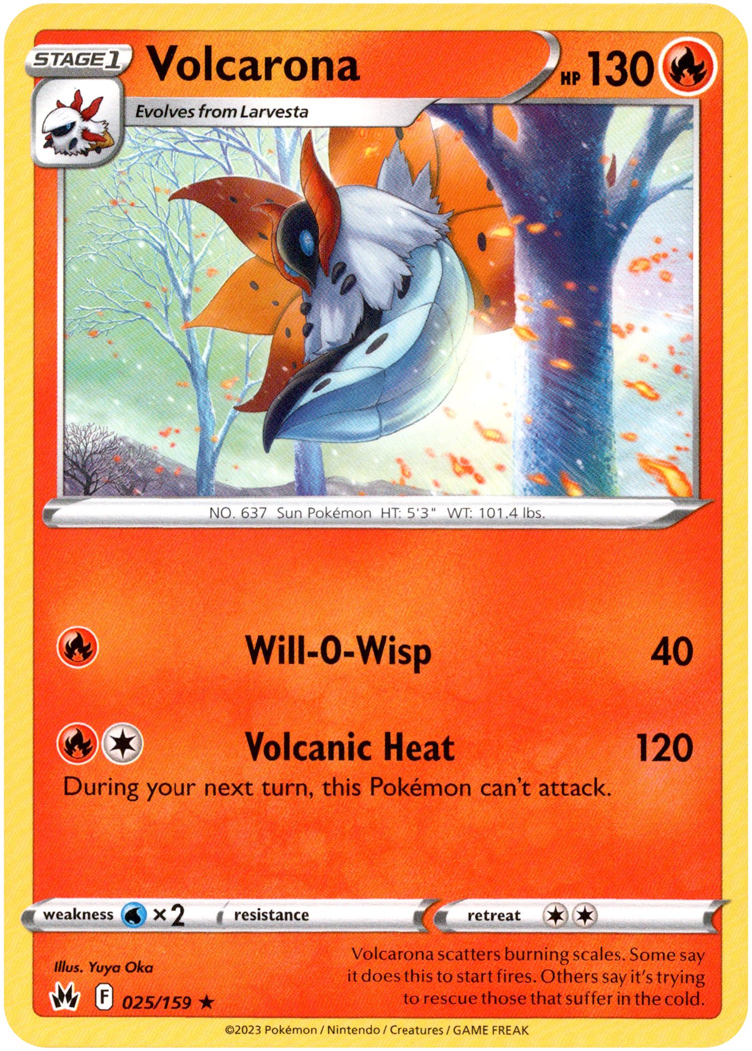 Volcarona - 025/159 - Crown Zenith - Card Cavern