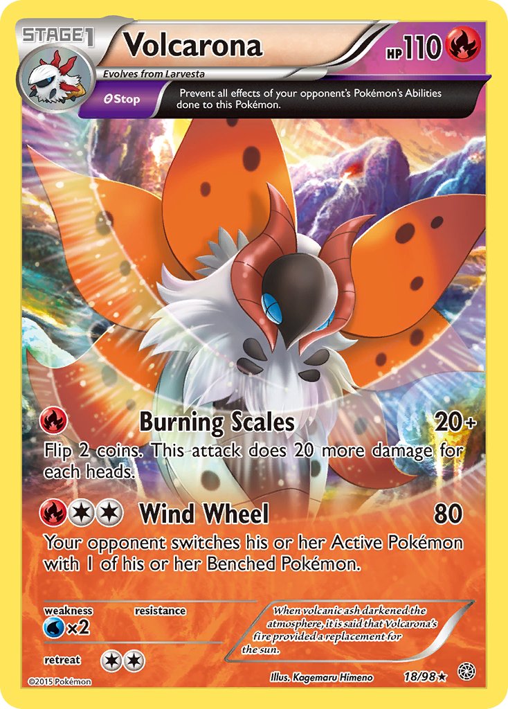 Volcarona - 18/98 - Ancient Origins - Card Cavern