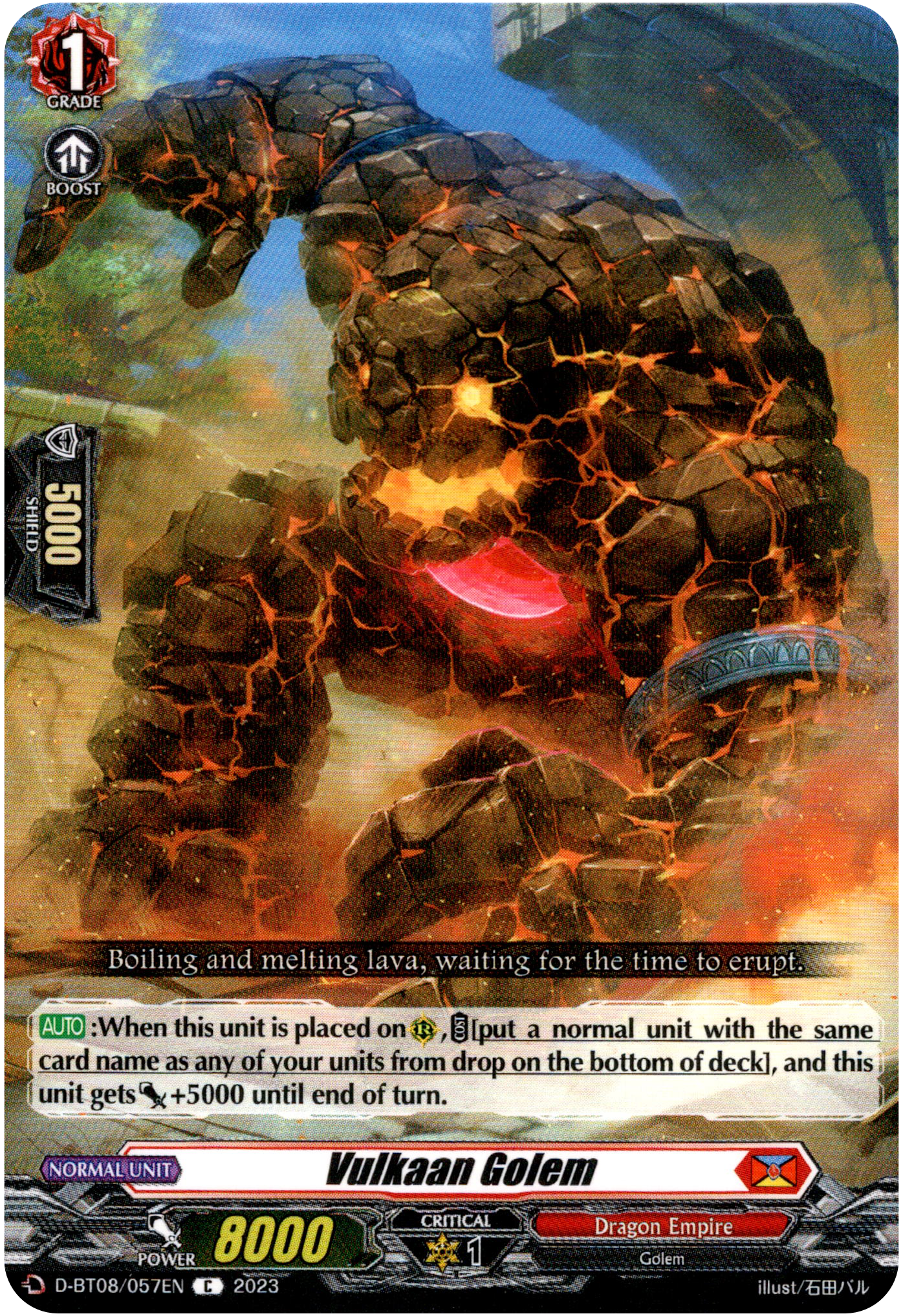 Vulkaan Golem - D-BT08/057EN - Minerva Rising - Card Cavern