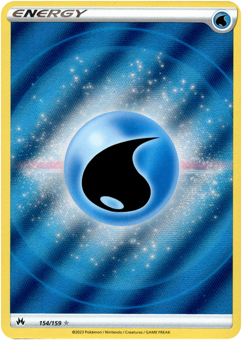 Water Energy Full Art - 154/159 - Crown Zenith