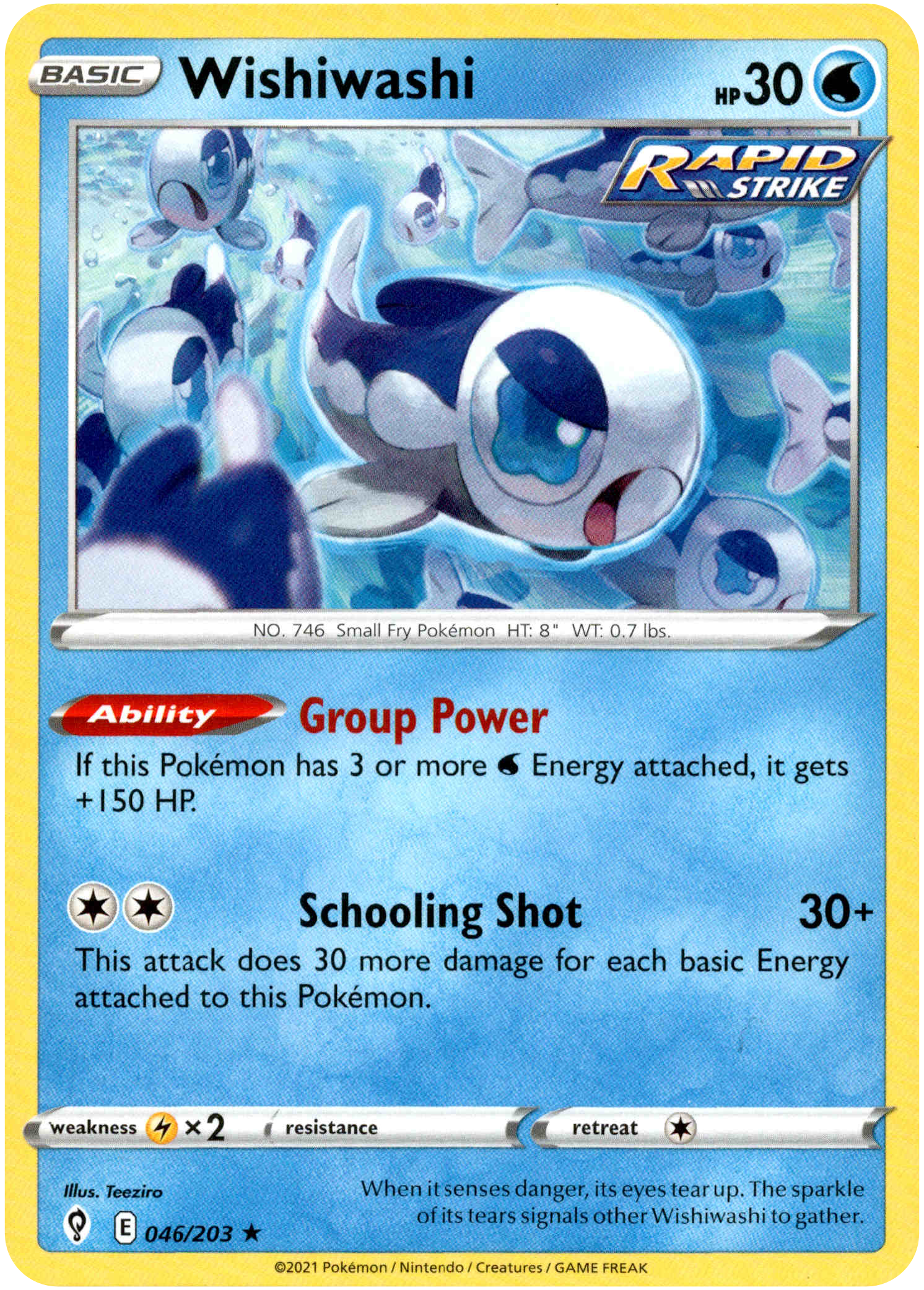 Wishiwashi - 046/203 - Evolving Skies - Card Cavern