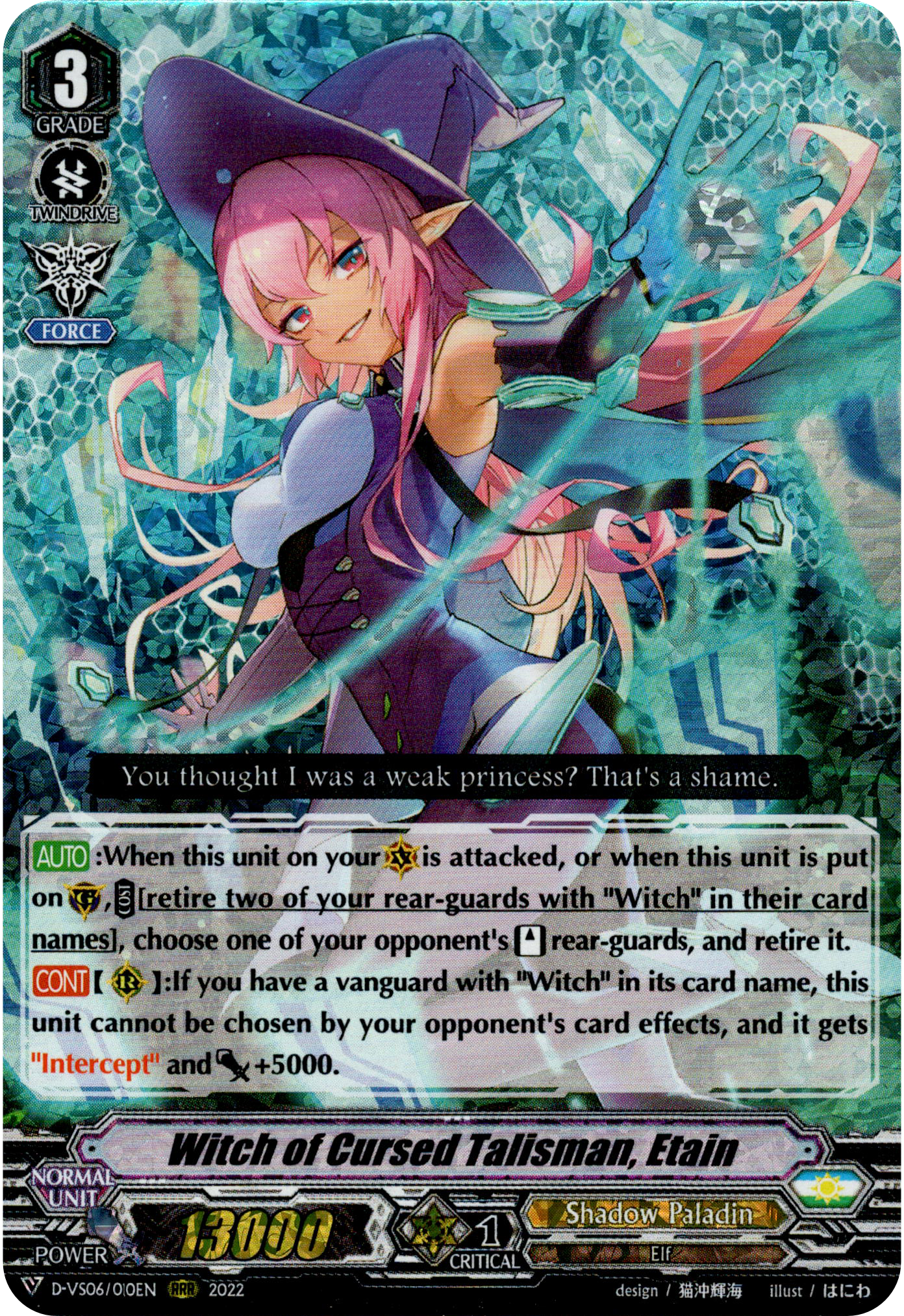 Witch of Cursed Talisman, Etain - D-VS06/010EN - V Clan Collection Vol.6 - Foil - Card Cavern
