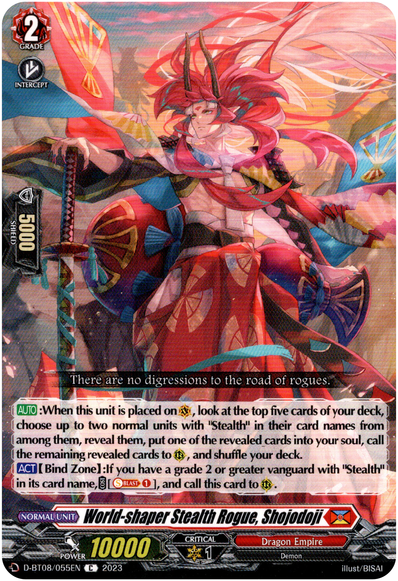 World-shaper Stealth Rogue, Shojodoji - D-BT08/055EN - Minerva Rising - Card Cavern