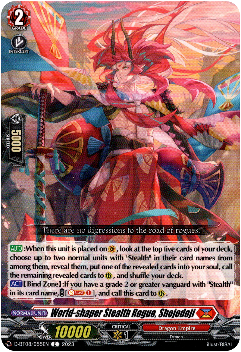 World-shaper Stealth Rogue, Shojodoji - D-BT08/055EN - Minerva Rising - Card Cavern