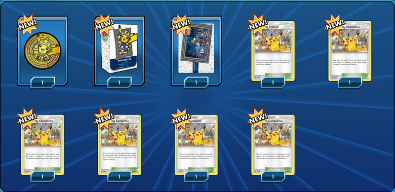 2019 World Championship Welcome Kit - Sleeves, Deck Box, and Champions Festival - PTCGO Code - Card Cavern