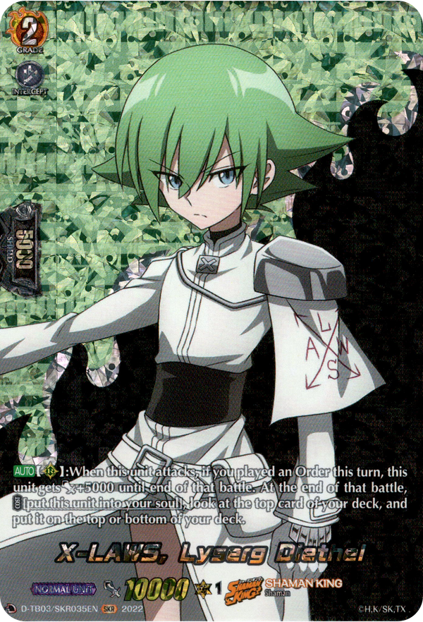 X-LAWS, Lyserg Diethel - D-TB03/SKR035EN - Shaman King – Card