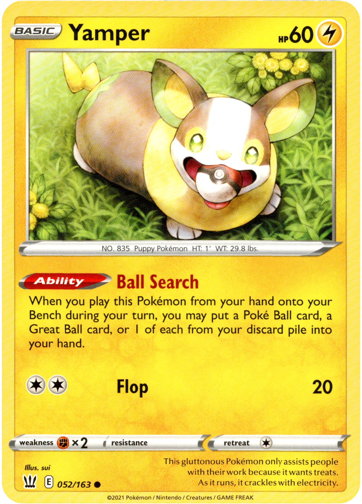 Yamper - 052/163 - Battle Styles - Card Cavern