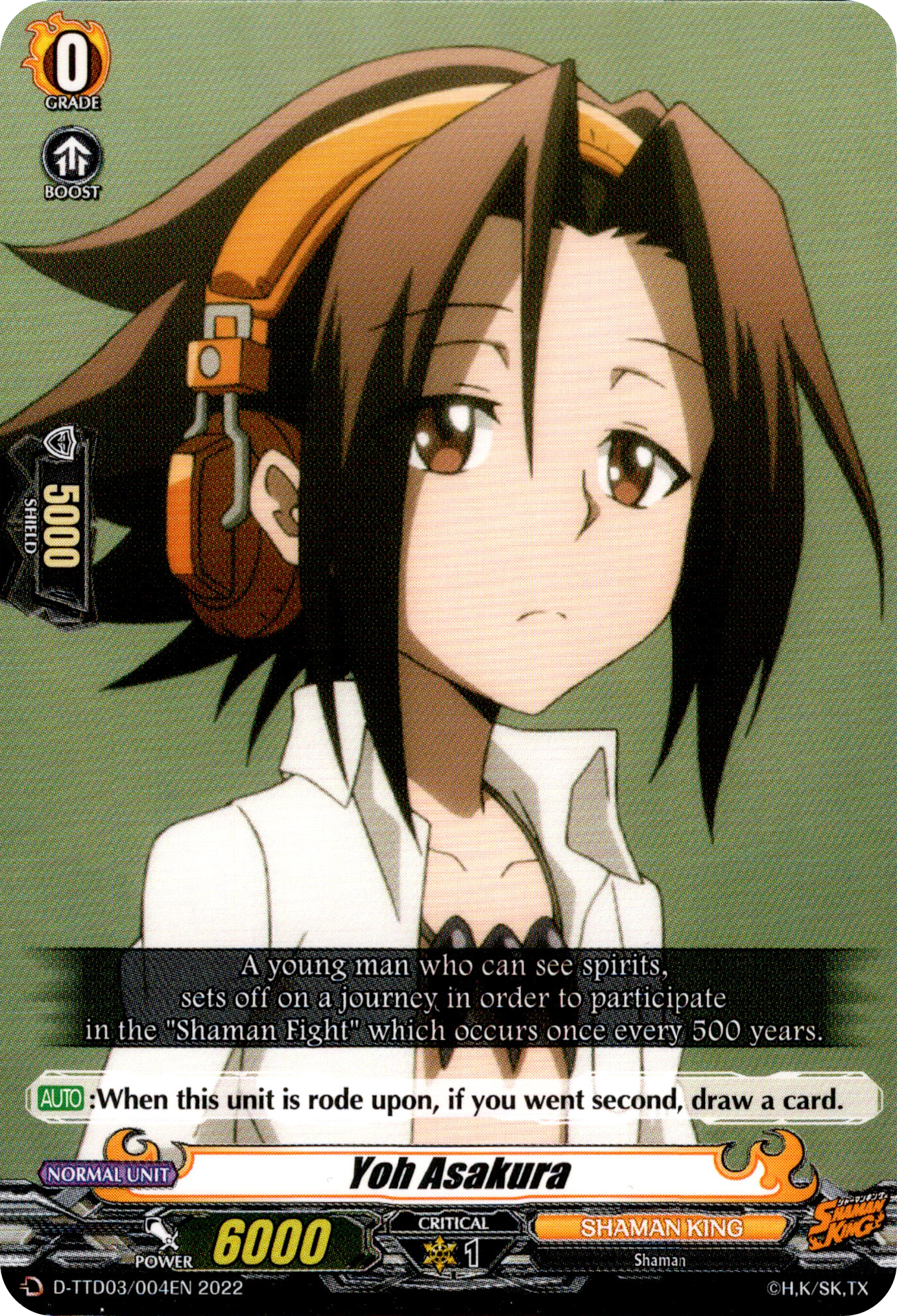 Yoh Asakura - D-TTD03/004EN - Shaman King - Card Cavern