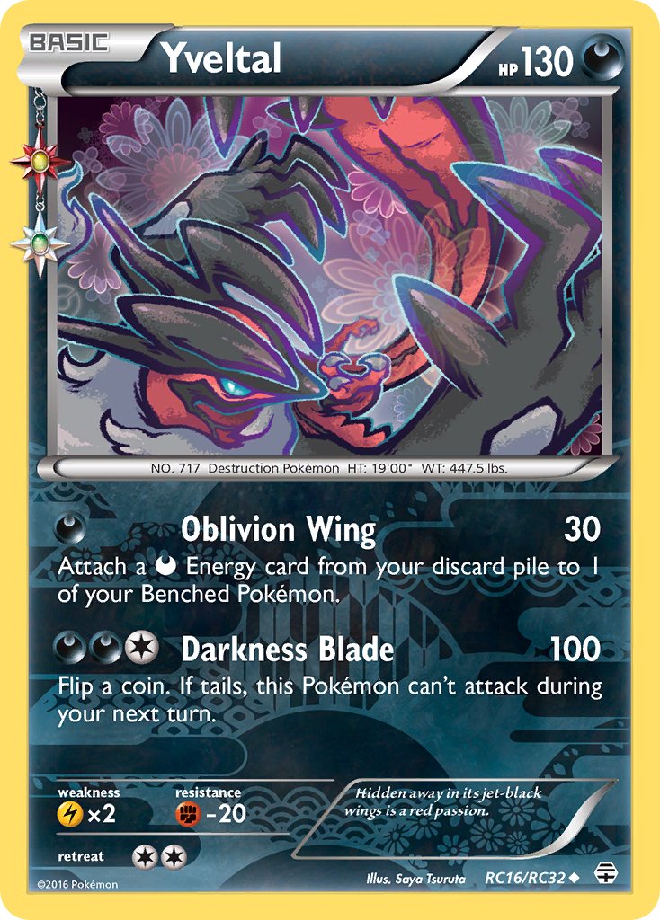 Yveltal - RC16/RC32 - Generations: Radiant Collection - Holo - Card Cavern
