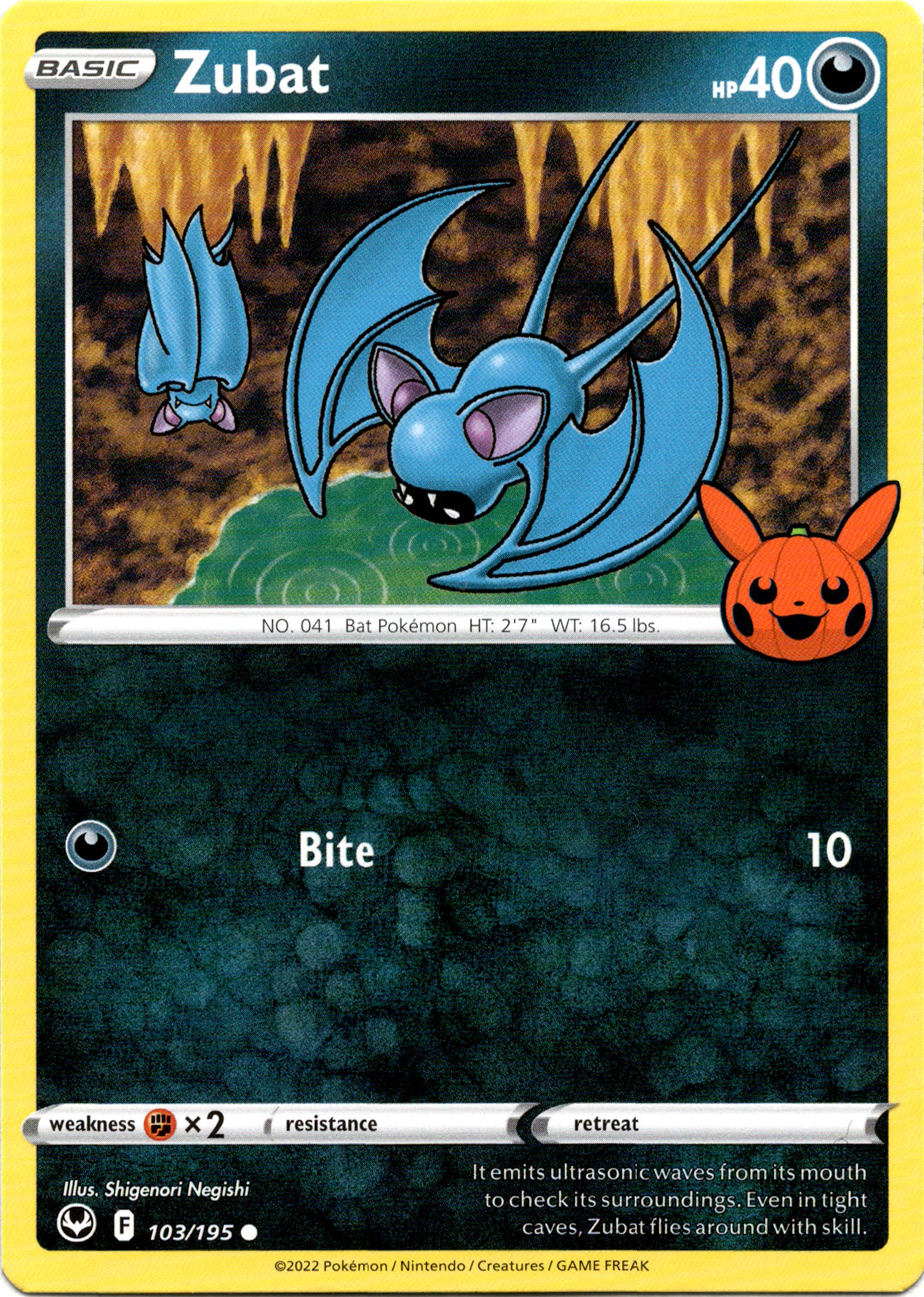 Zubat - 103/195 - Trick or Trade BOOster Bundle 2023 - Card Cavern