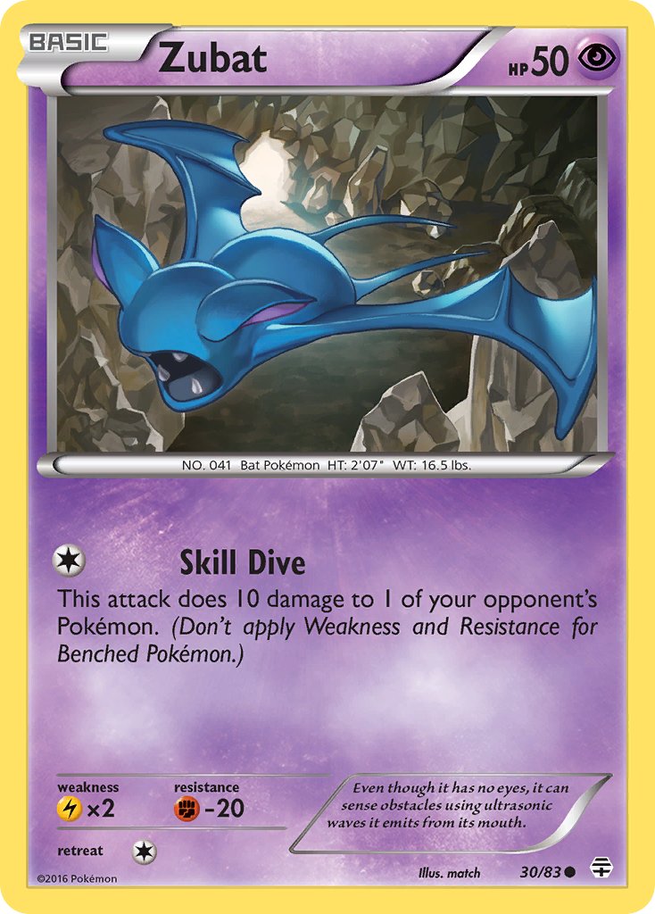 Zubat - 30/83 - Generations - Card Cavern
